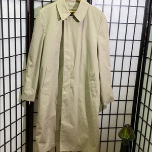 London Fog Beige Trench Coat Size 40R